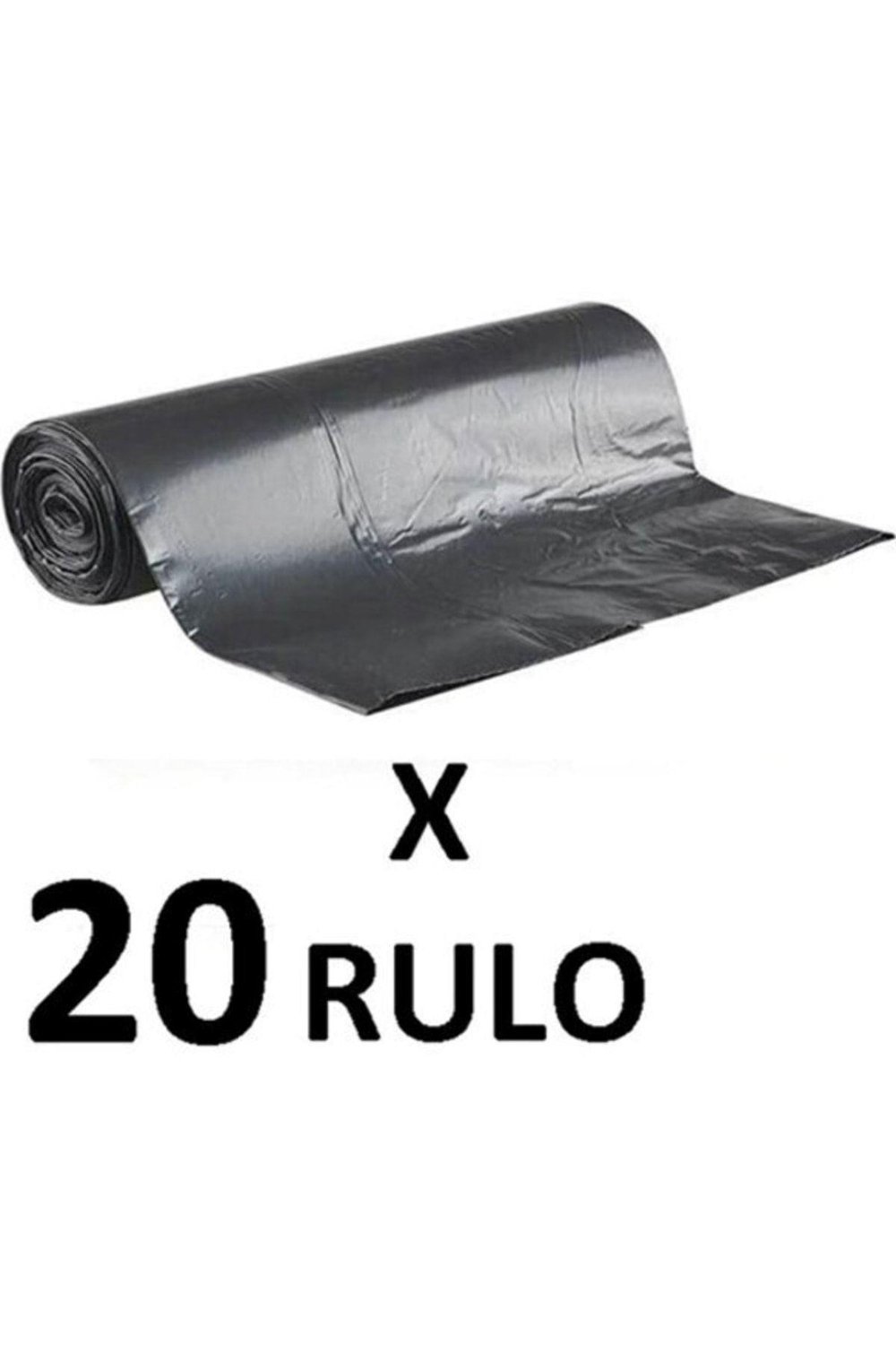 80x110 Rulo Çöp Torbası 300gr 20 Rulo-200 Adet (siyah)-Nur Ortopedi