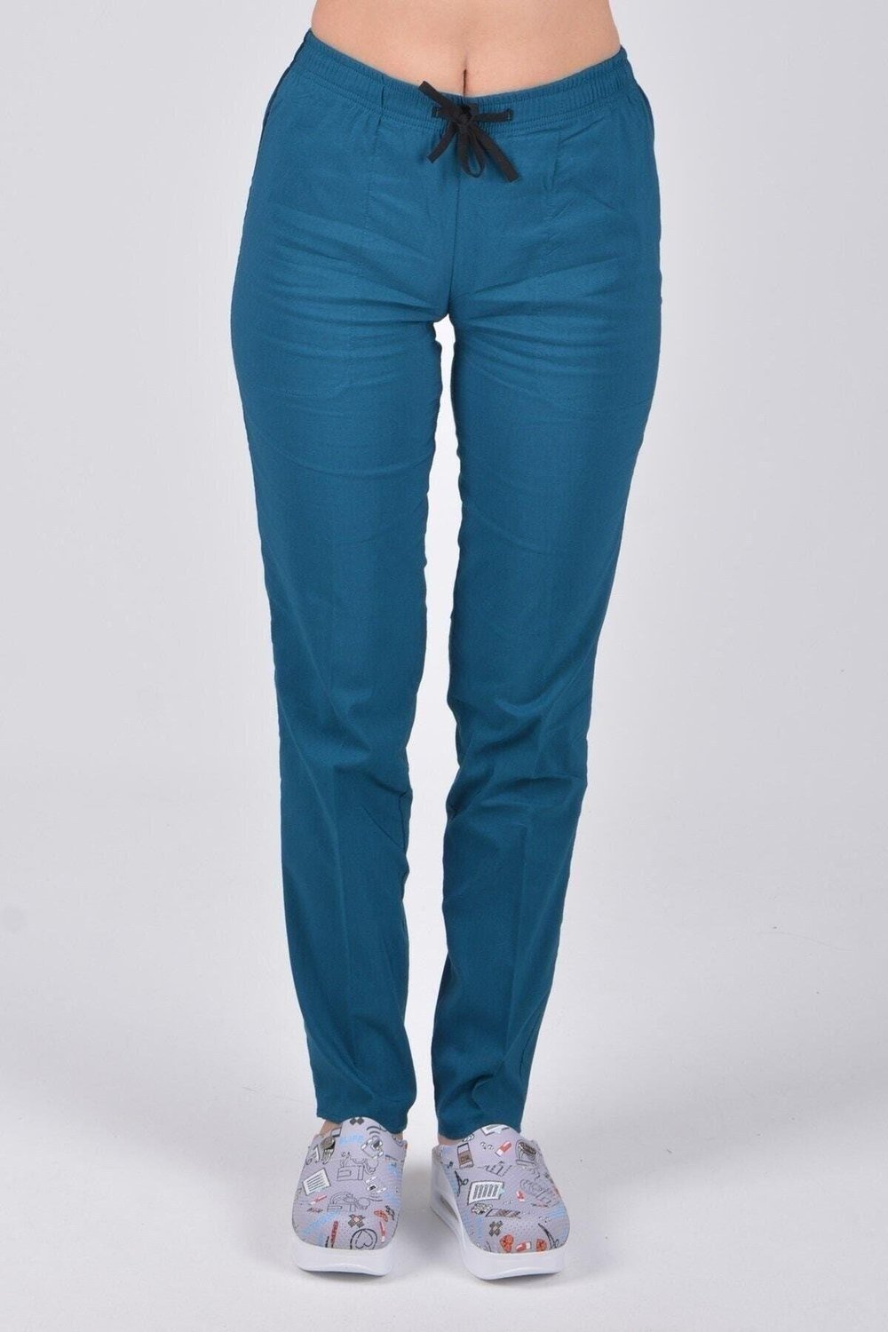 Açık Petrol Mavi Tek Alt Pantolon-Nur Medikal Giyim
