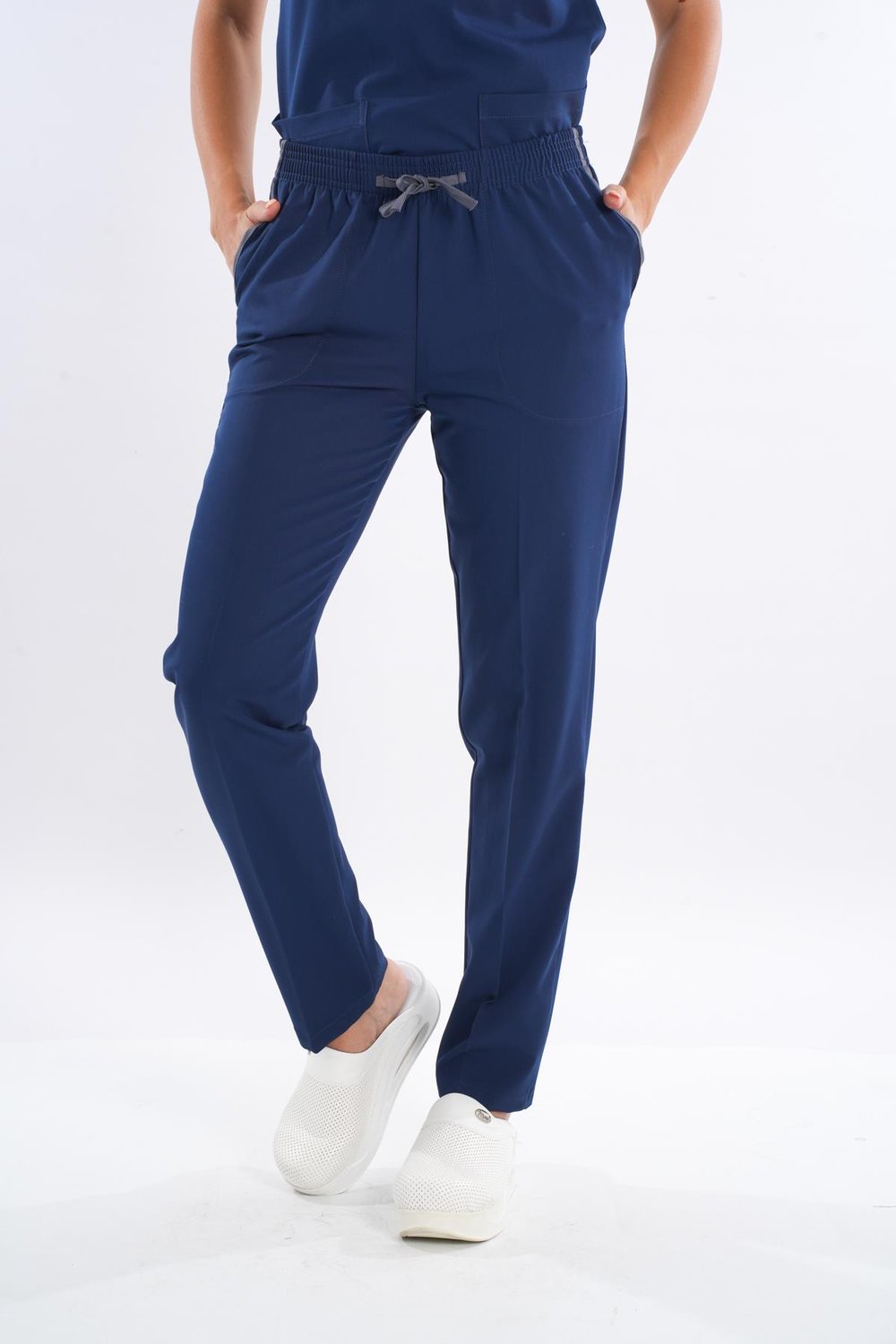 Lacivert Alpaka Tek Alt Pantolon-Nur Medikal Giyim