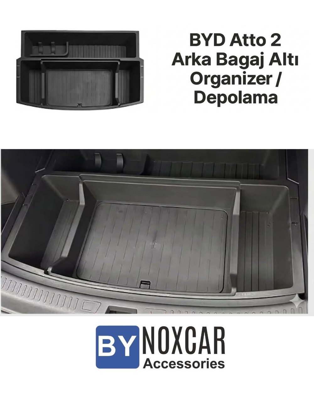 BYD Atto 2 Arka Bagaj Altı Organizer Düzenleyici