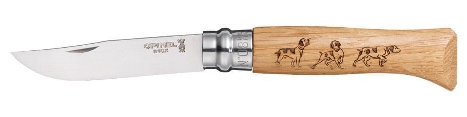 OPINEL INOX MESE ISLEMELI 8 NO CAKI (001623) KÖPEK İŞLEMELİ 