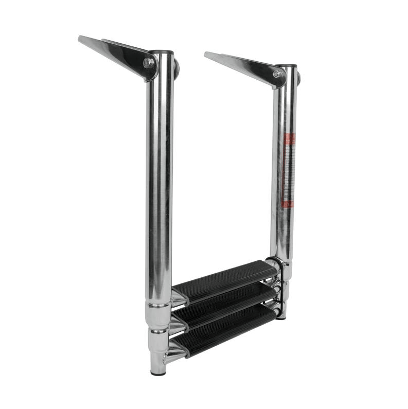 Telescopic Ladder, 3 steps, Inox 316, 290x875mm