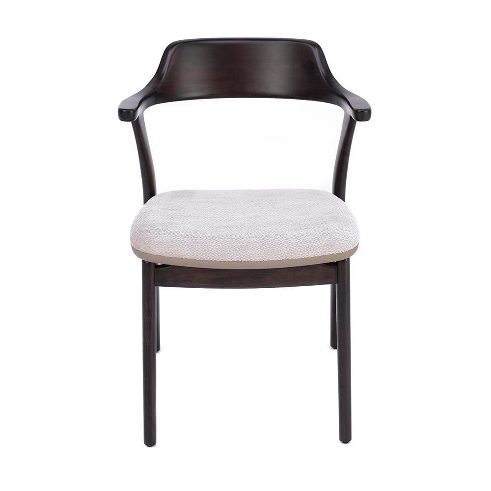  Bold Kollu Ahşap Sandalye Beyaz