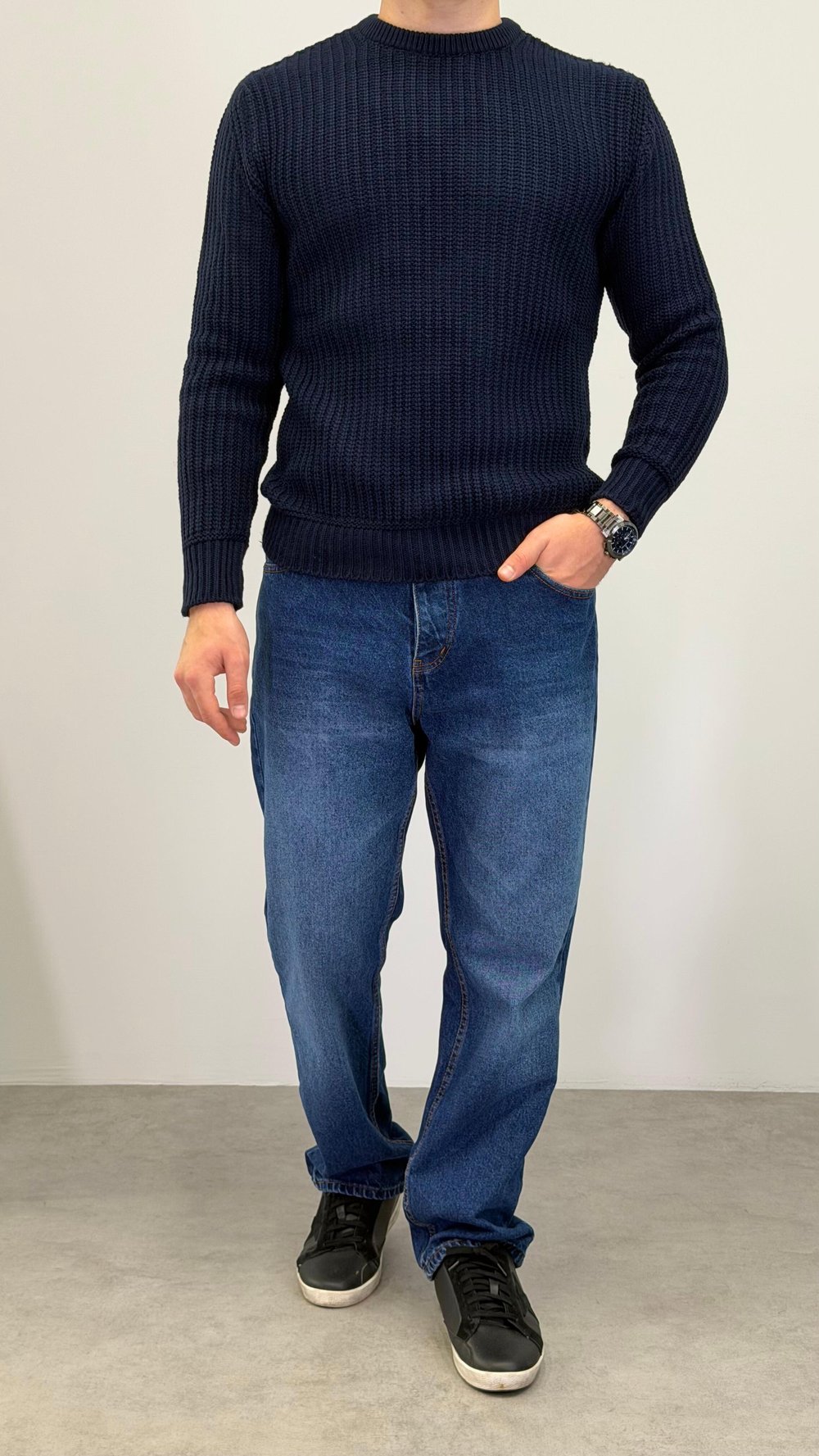 BAGGY YIKAMALI JEAN MAVİ