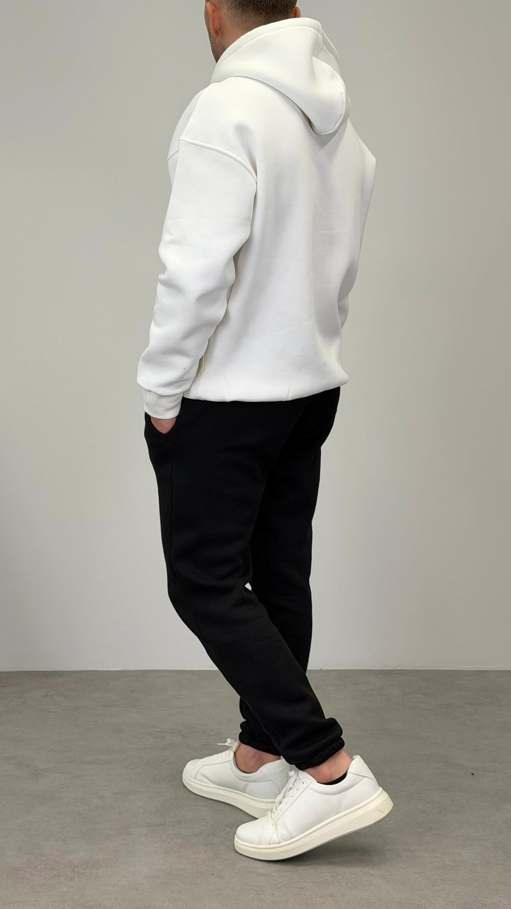 KAPŞONLU SWEATSHIRT BEYAZ
