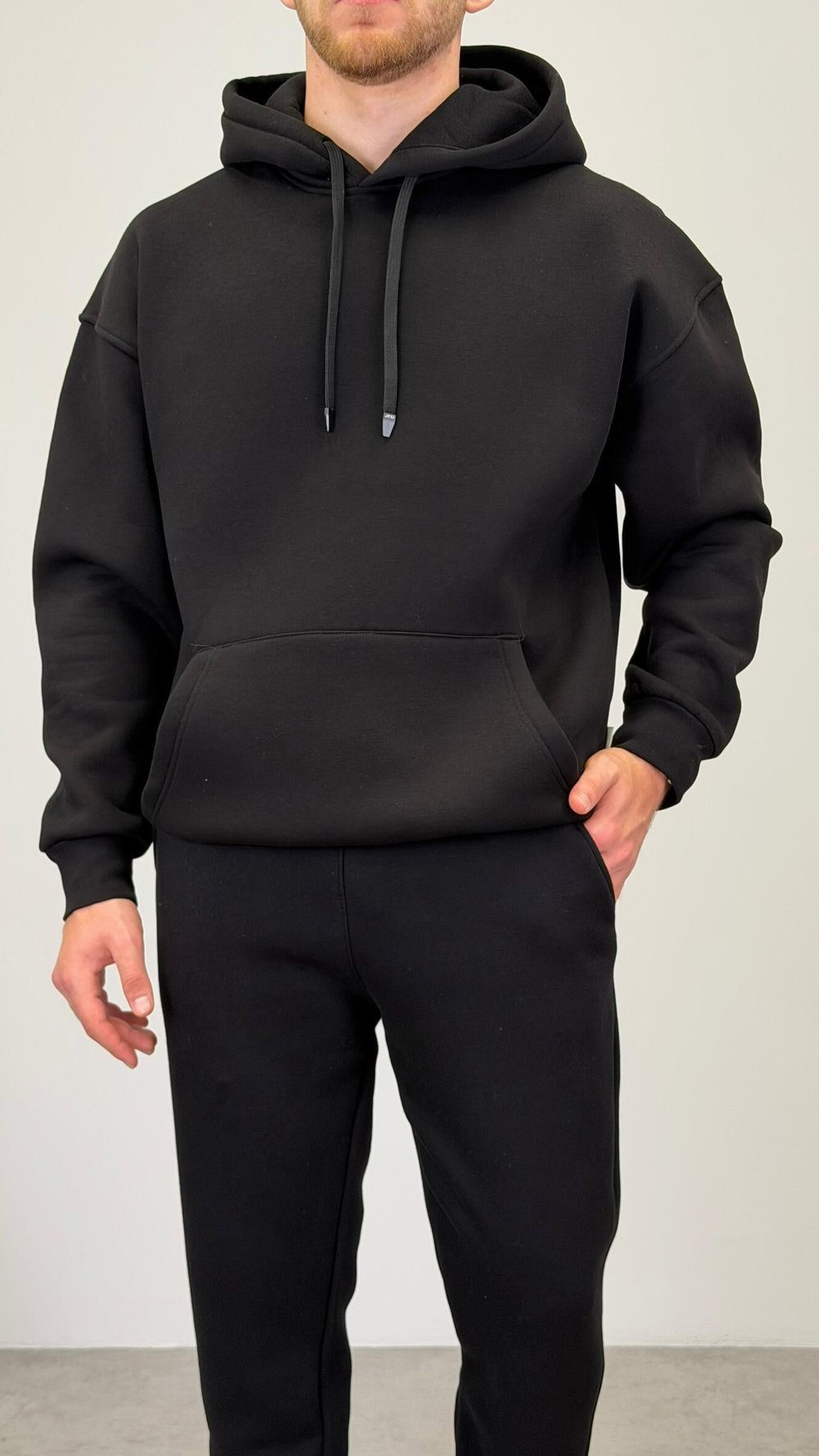KAPŞONLU SWEATSHIRT SİYAH