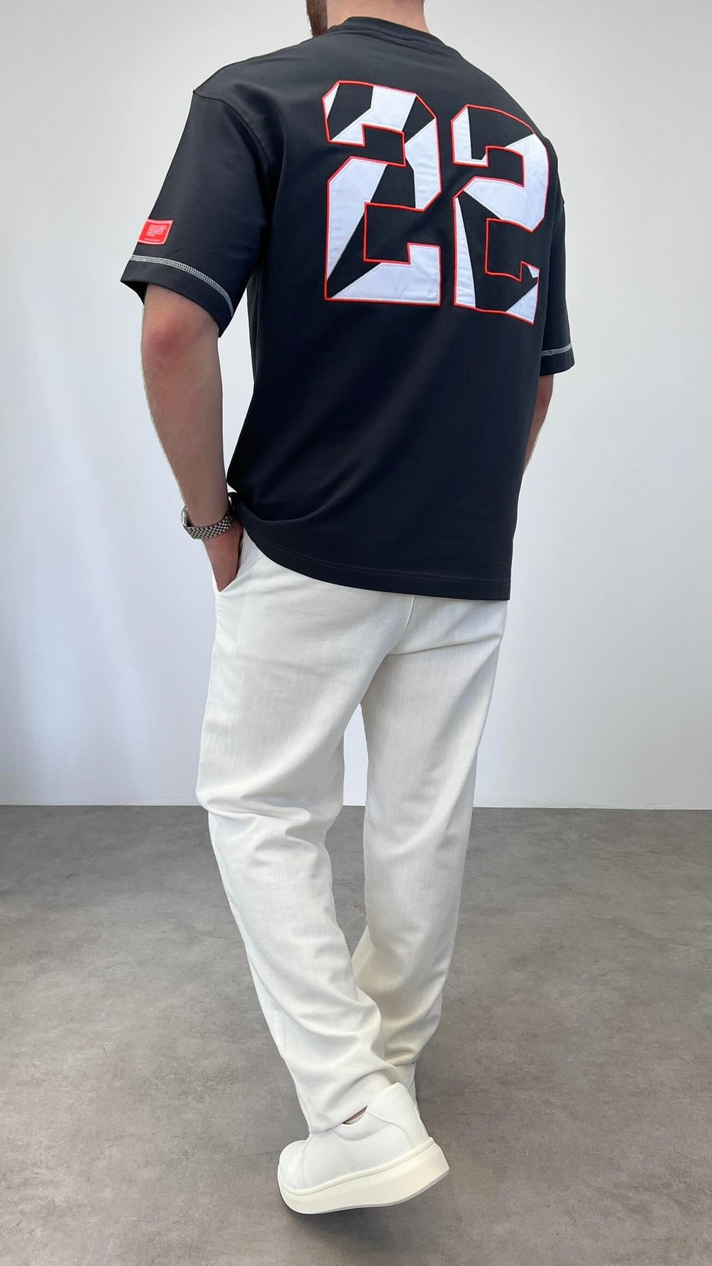 OVERSIZE 22 BASKILI T-SHIRT FÜME