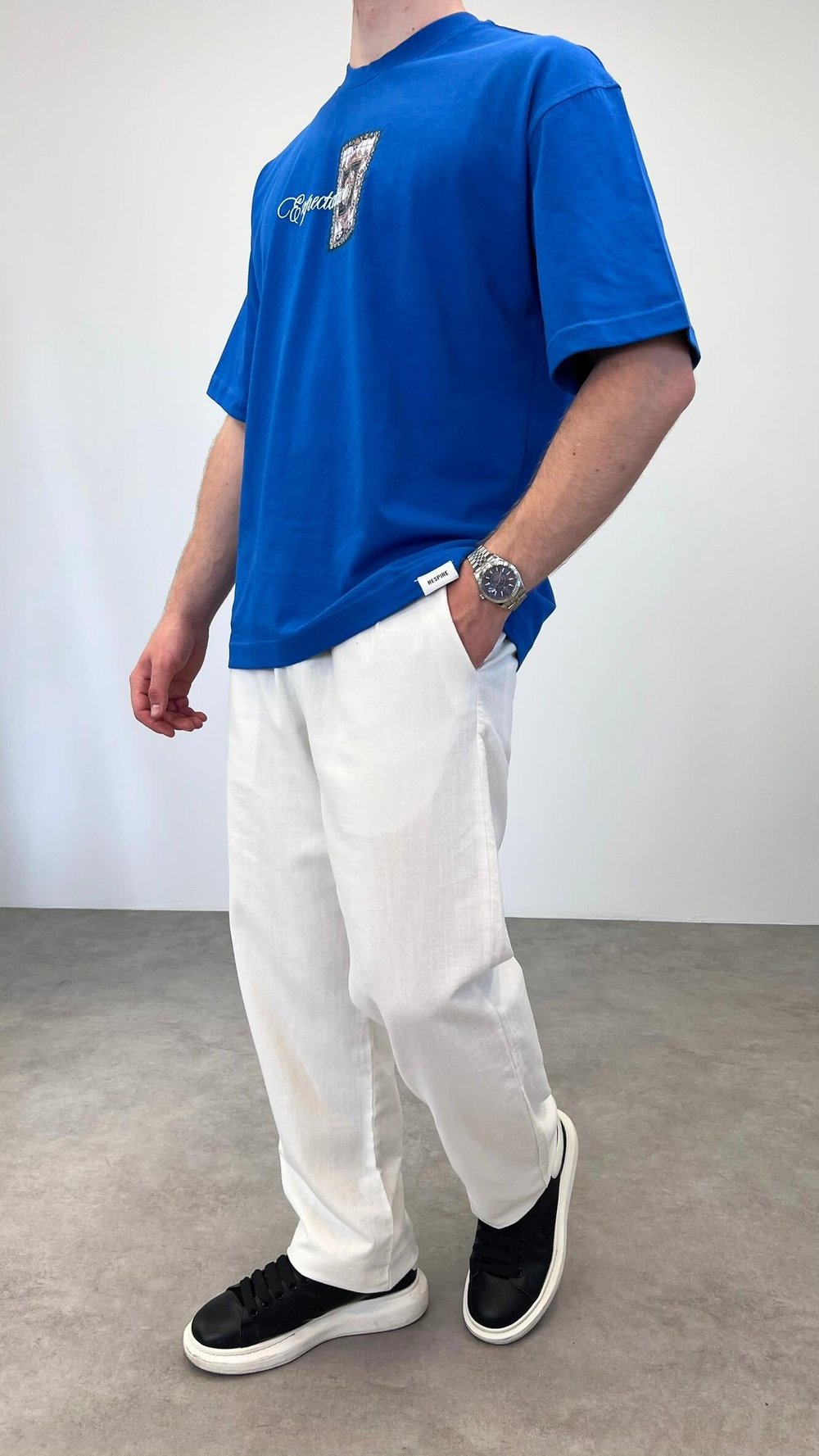 OVERSIZE VİTRAY BASKILI T-SHİRT