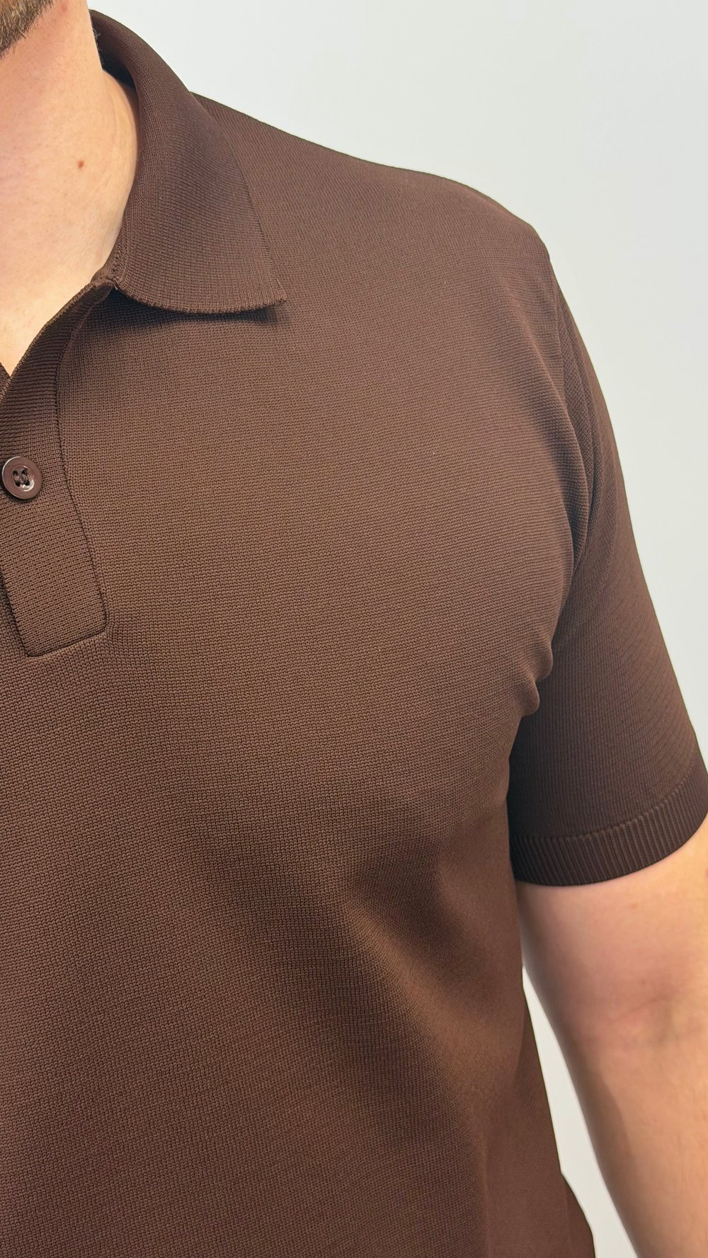 REGULAR POLO YAKA T-SHIRT KAHVERENGİ