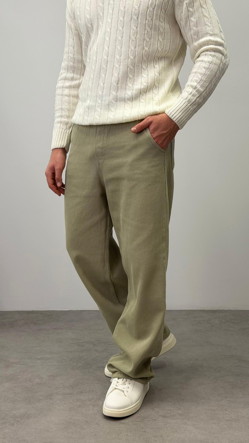 RELAXED BAGGY PANTOLON HAKİ