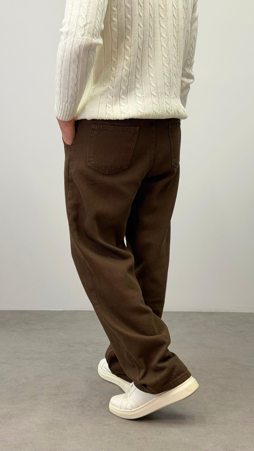 RELAXED BAGGY PANTOLON KAHVERENGİ
