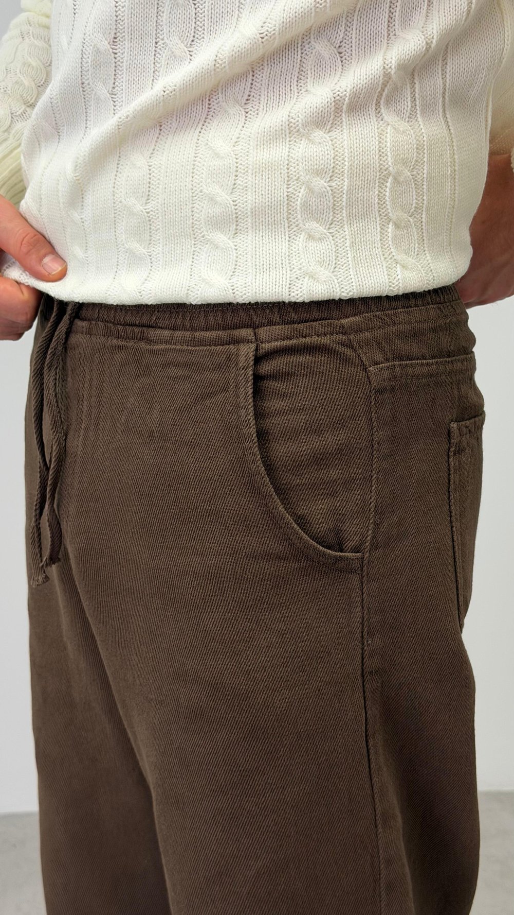 RELAXED BAGGY PANTOLON KAHVERENGİ
