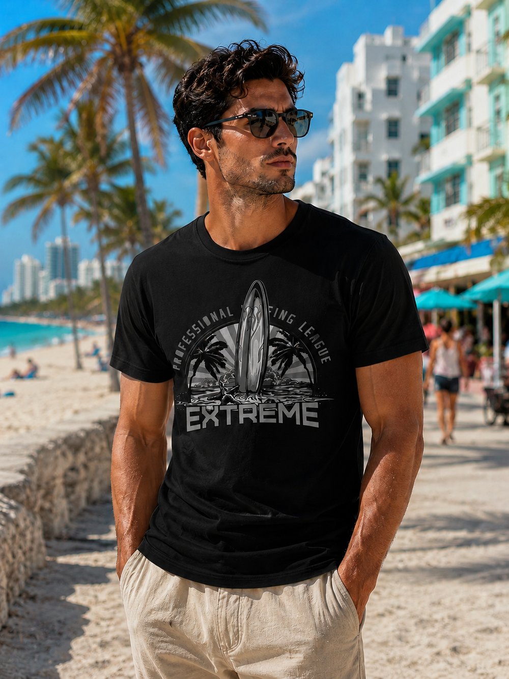 Erkek Spor Bisiklet Yaka T-shirt