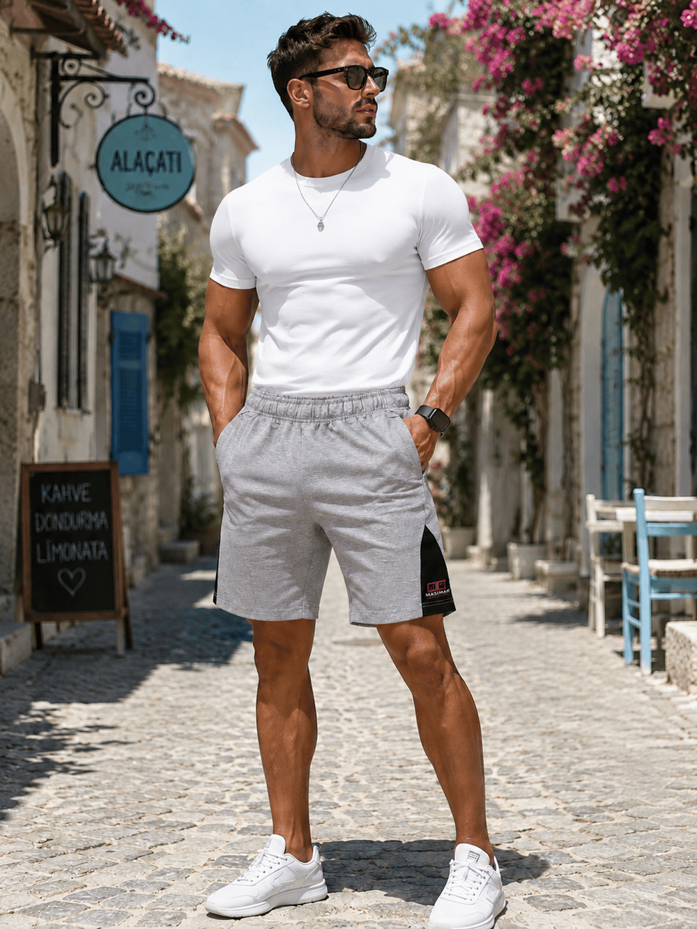 Erkek Spor Diz Üstü Şort