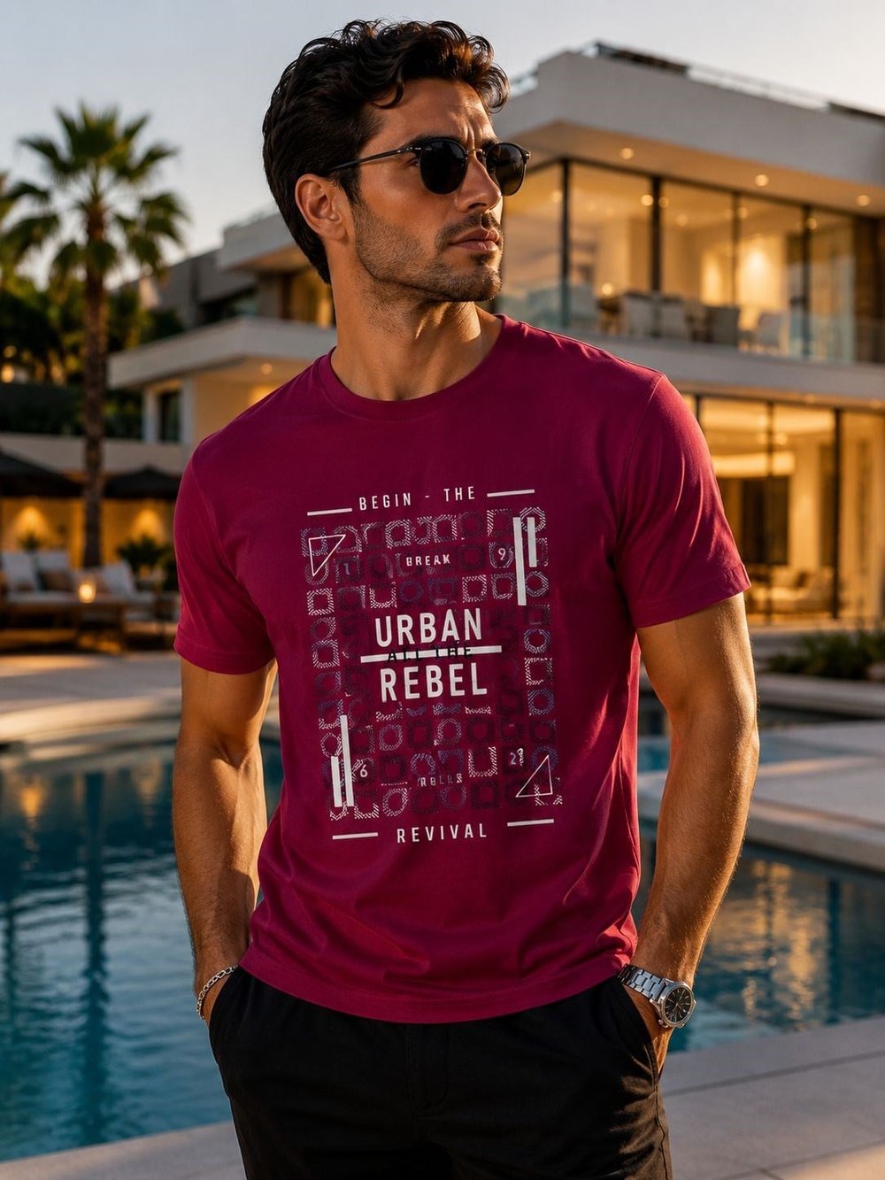 Erkek Yazlık Pamuk T-shirt