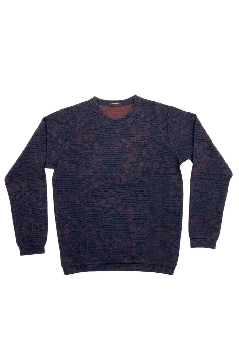 Jakarlı Bisiklet Yaka Regular Fit Pamuklu Sweatshirt