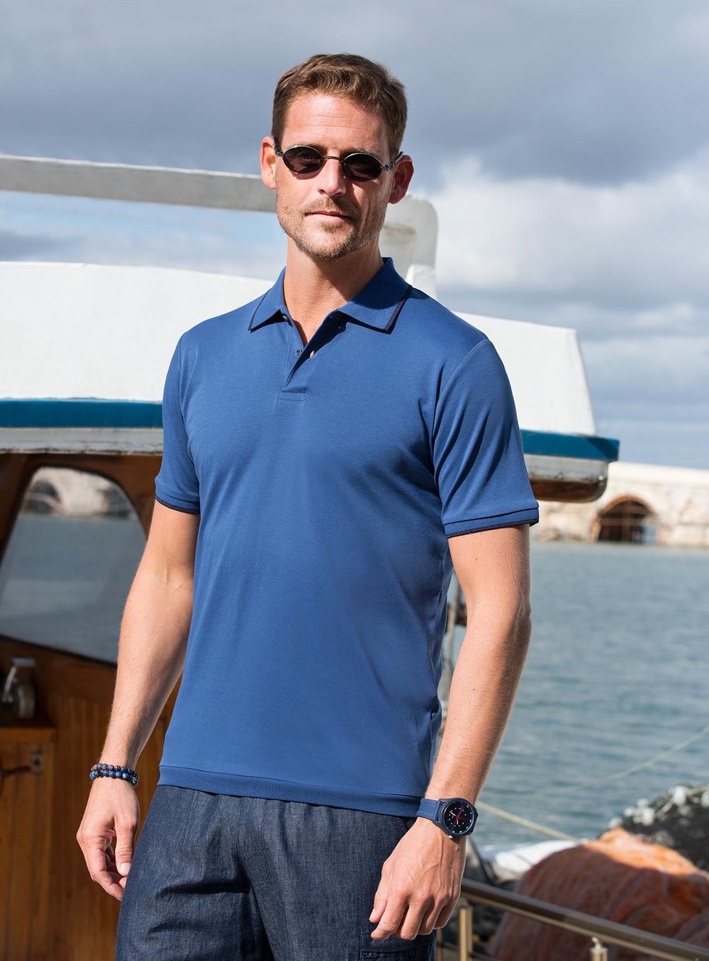 Masimar Erkek Regular Fit %100 Pamuk Ribana Detaylı T-shirt