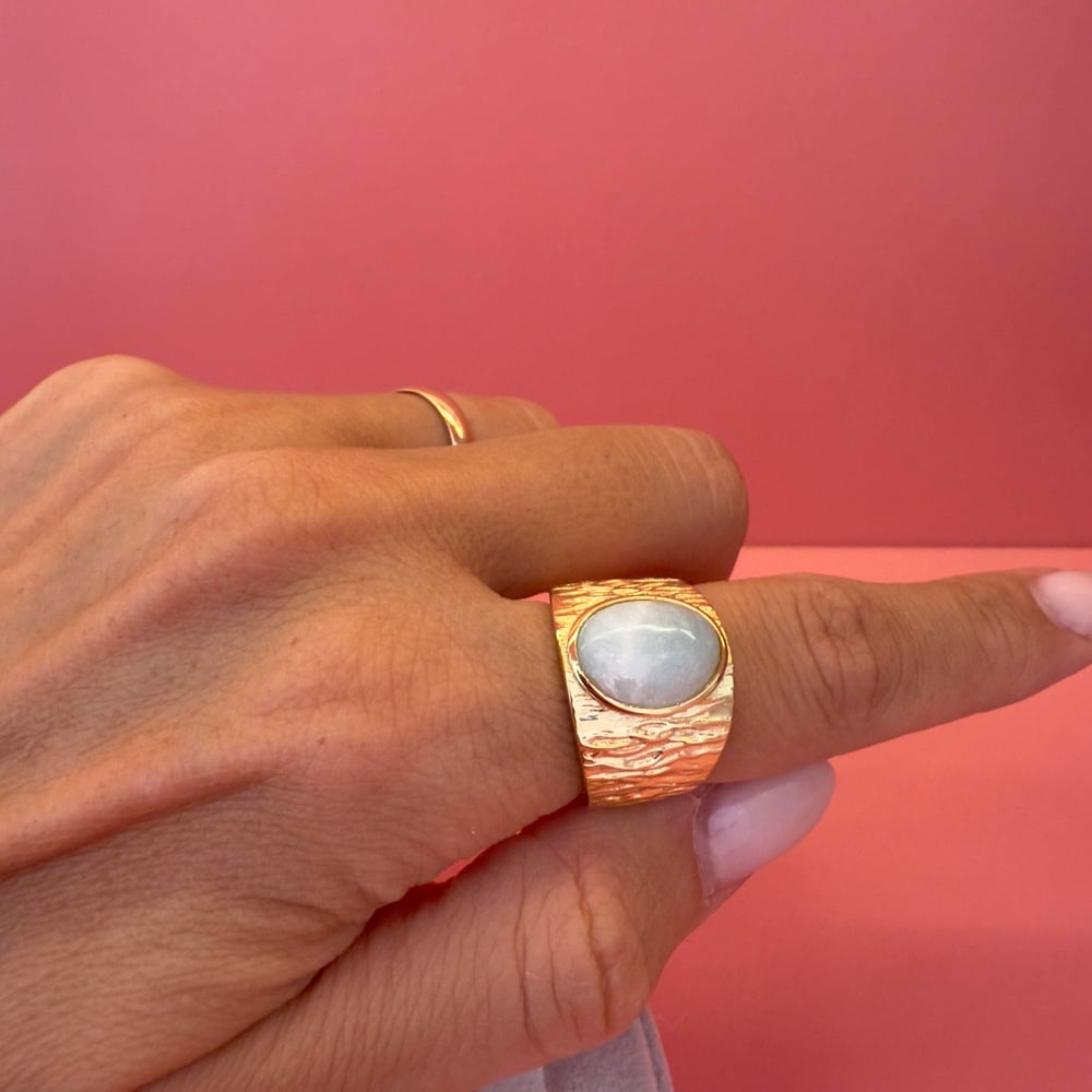 MOONSTONE VINTAGE GOLD YÜZÜK