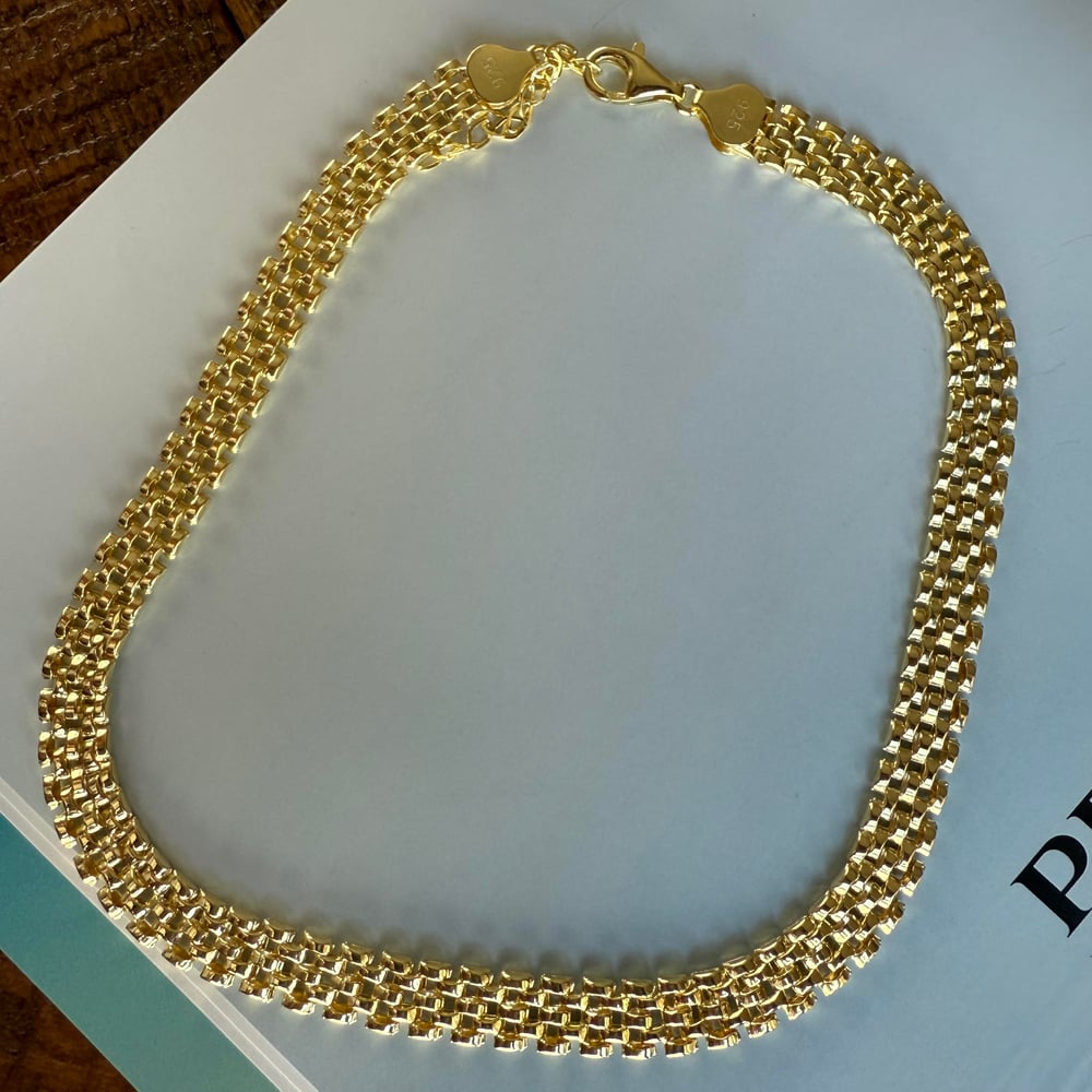 ÖRME ZİNCİR GOLD KOLYE