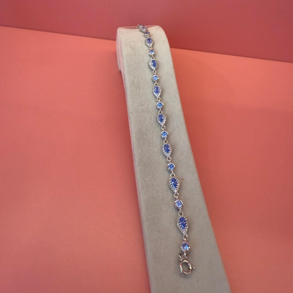 TOPAZ DAMLA SİLVER BİLEKLİK