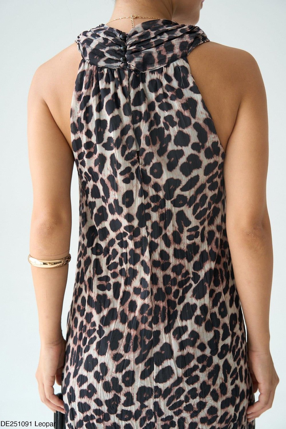 LEOPAR DESEN ELBİSE
