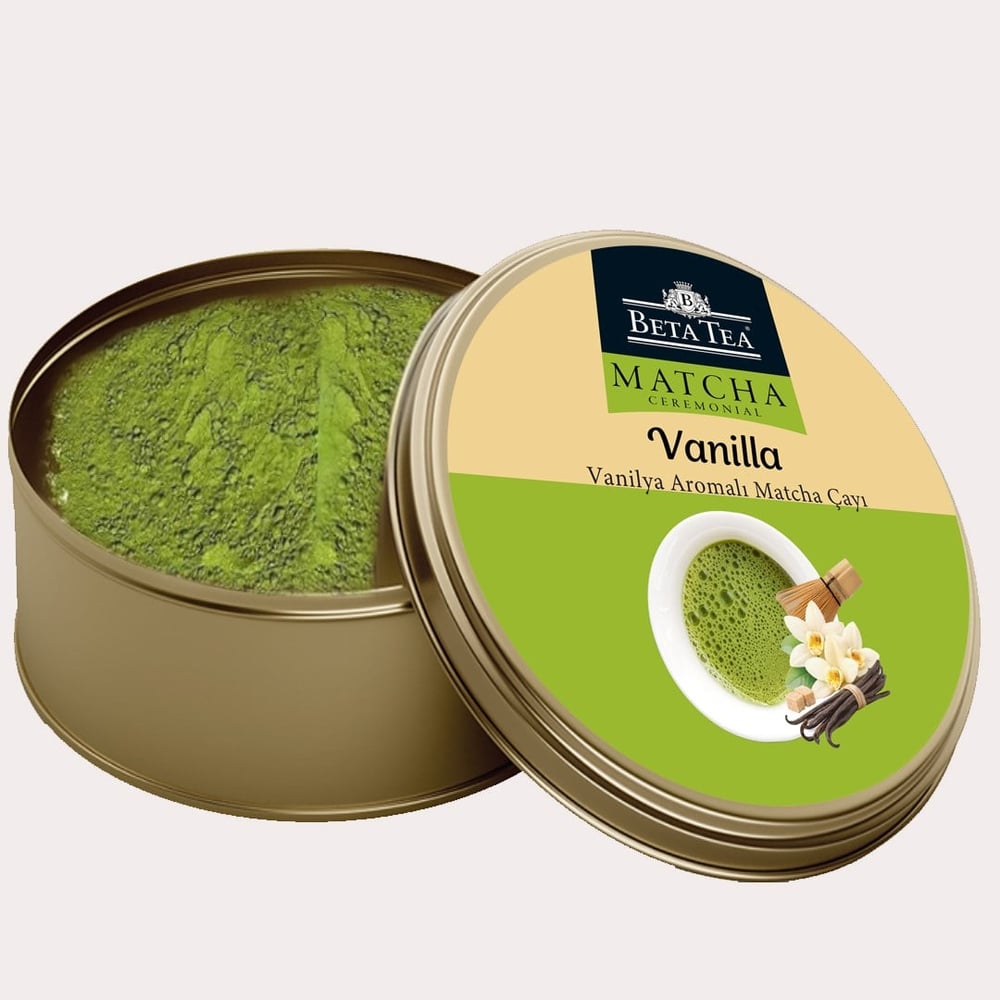 Beta Ceremonial Vanilya Aromalı Matcha Yeşil Çay 25 g - Metal Ambalaj 