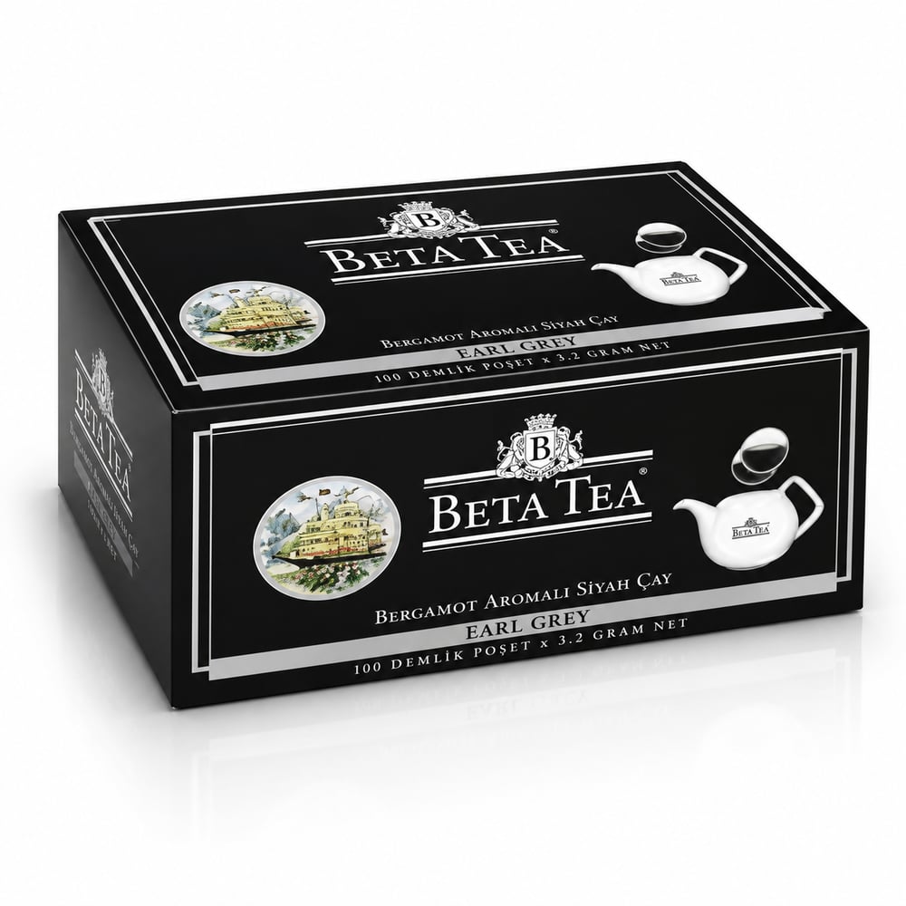 Beta Earl Grey Demlik Poşet 100 Adet (Bergamot - Tomurcuk Çayı)