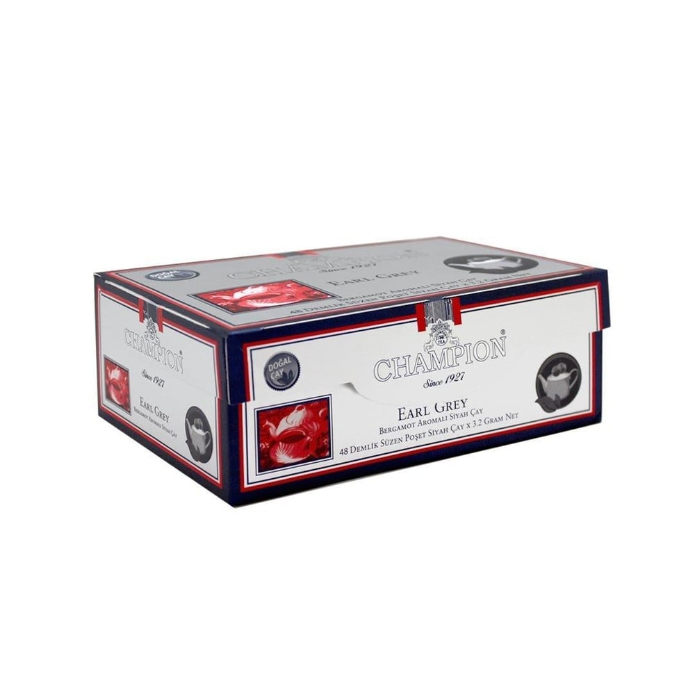 Champion Earl Grey Demlik Poşet 48 Adet (Bergamot - Tomurcuk Çayı)