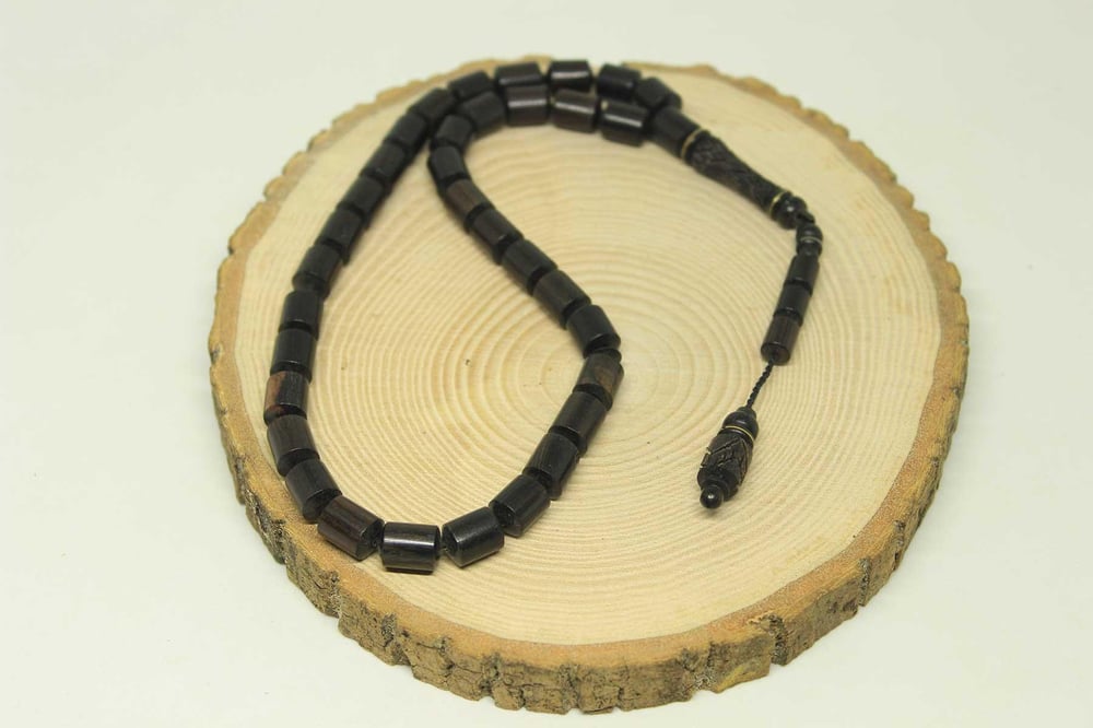 Abanoz Ağacı 33lük Tesbih 8*11mm (25140)