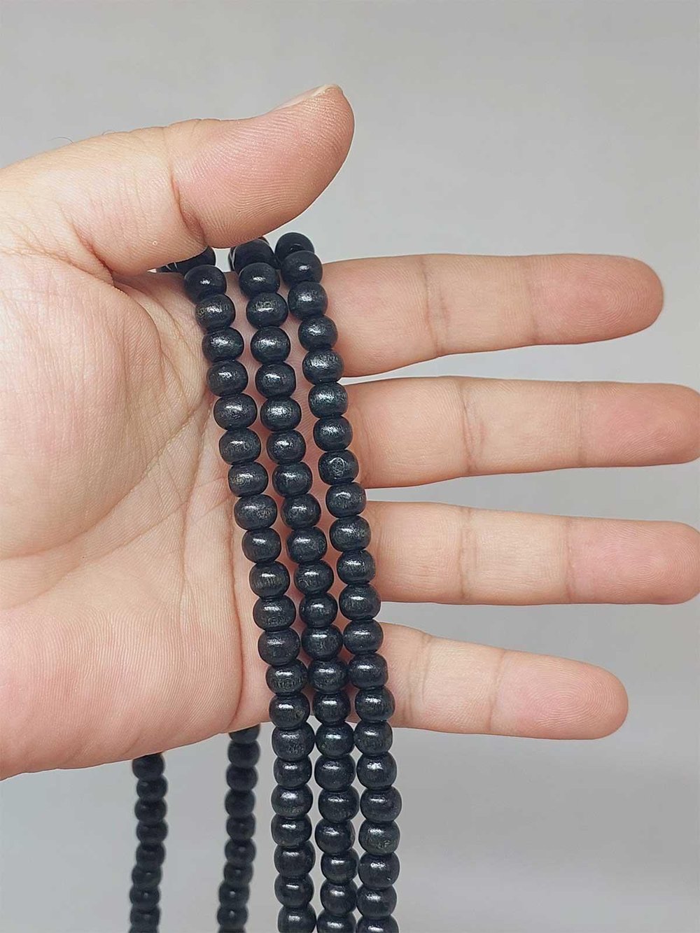 Ahşap YARIM Dizi 5.5*7mm Siyah (51638) (18cm uzunluğundadır)
