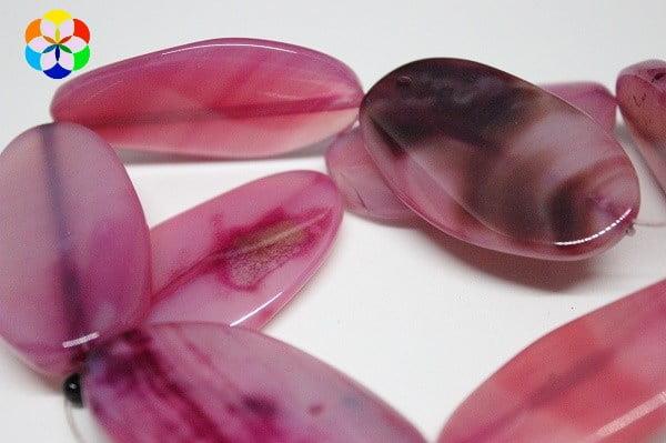 Akik Pembe Oval Taşlar/adet
