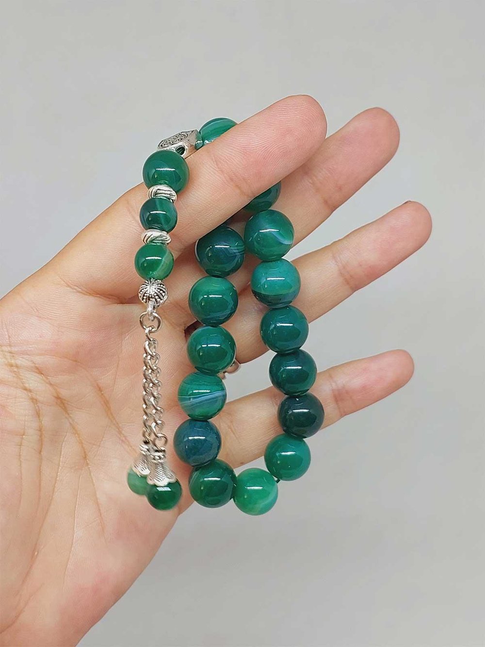 Akik Taşı 17lik Efe Tesbih 12mm (53376)