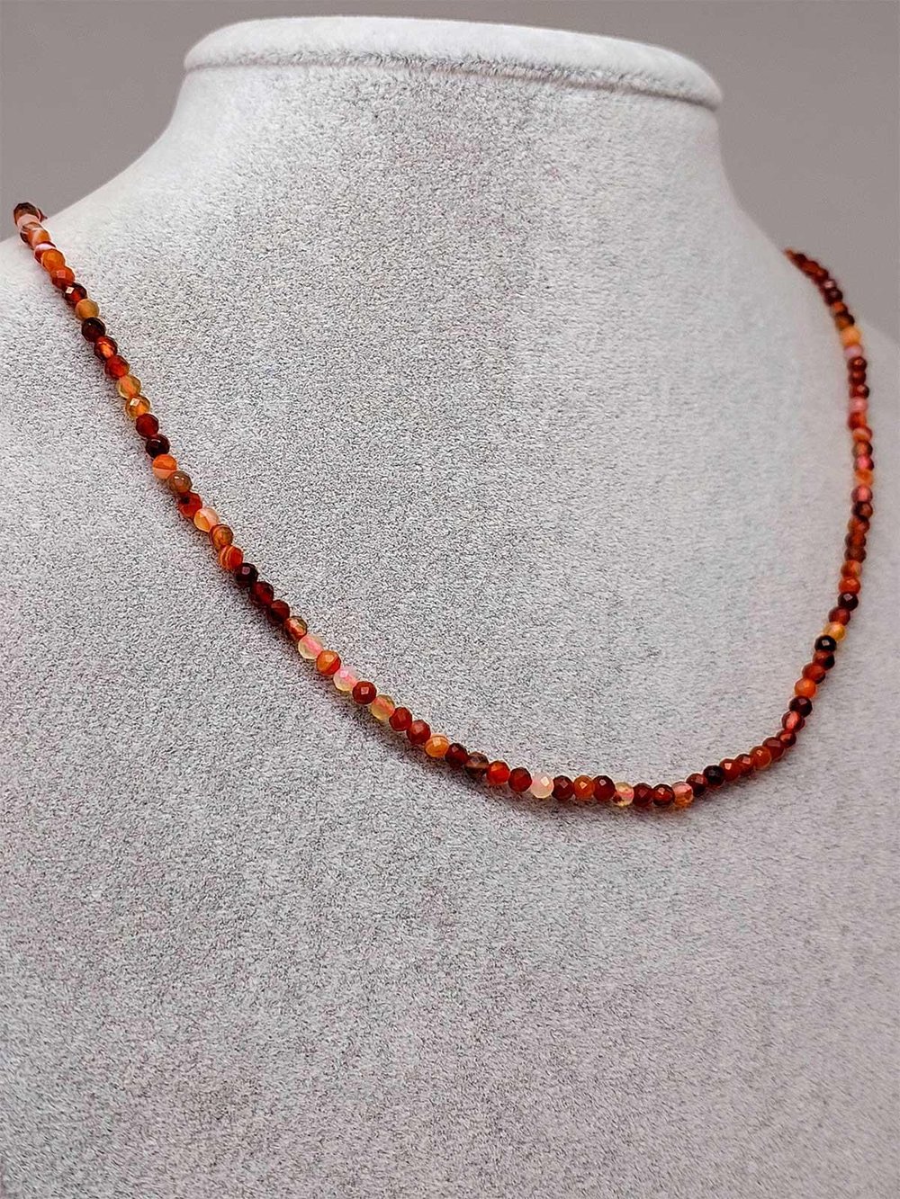 Akik Taşı 2.5mm Kolye (Sabit Klipsli)