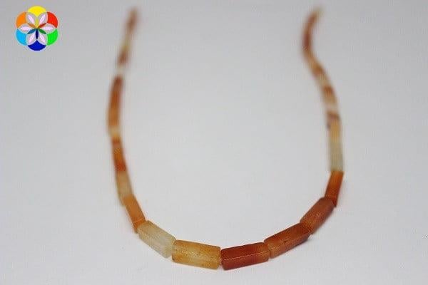 Akik Taşı Şekilli YARIM Dizi (14809) (18cm uzunluğundadır)