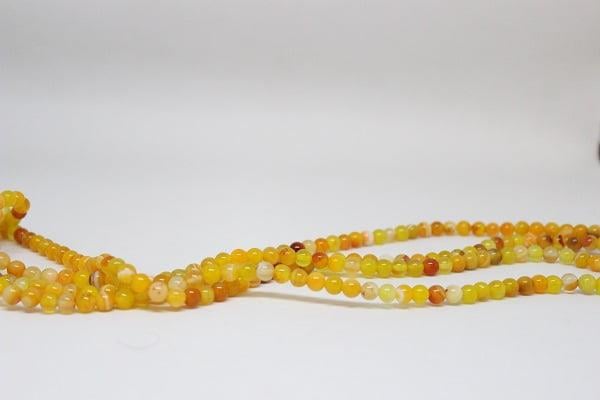 Akik Taşı YARIM Dizi 6mm (7999) (18cm uzunluğundadır)