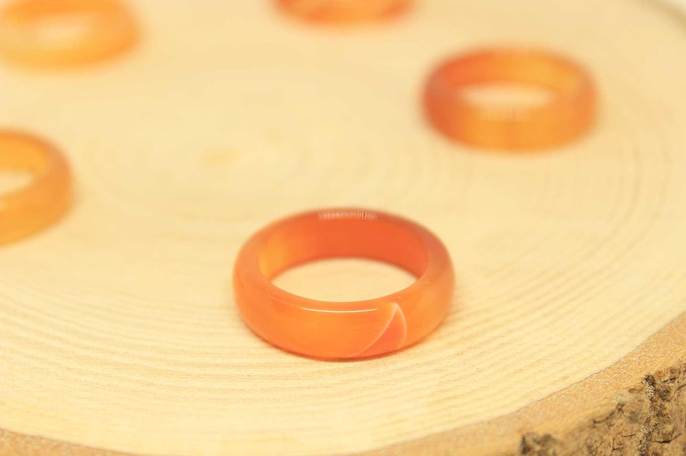 Akik Taşı Yüzük 6mm Kalınlığında (Standart Ölçü)