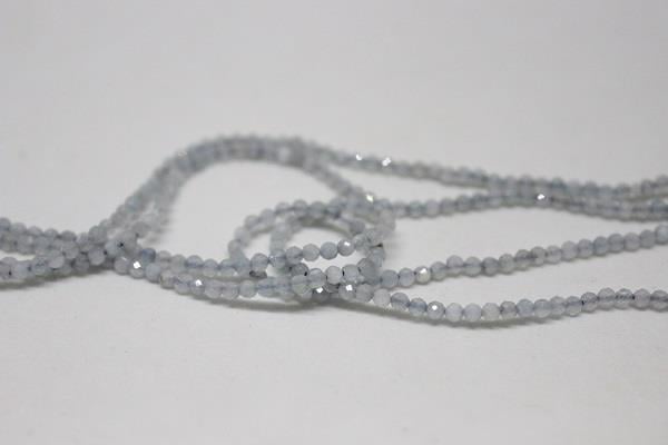 Akuamarin Taşı YARIM Dizi 2mm (17cm uzunluğundadır)
