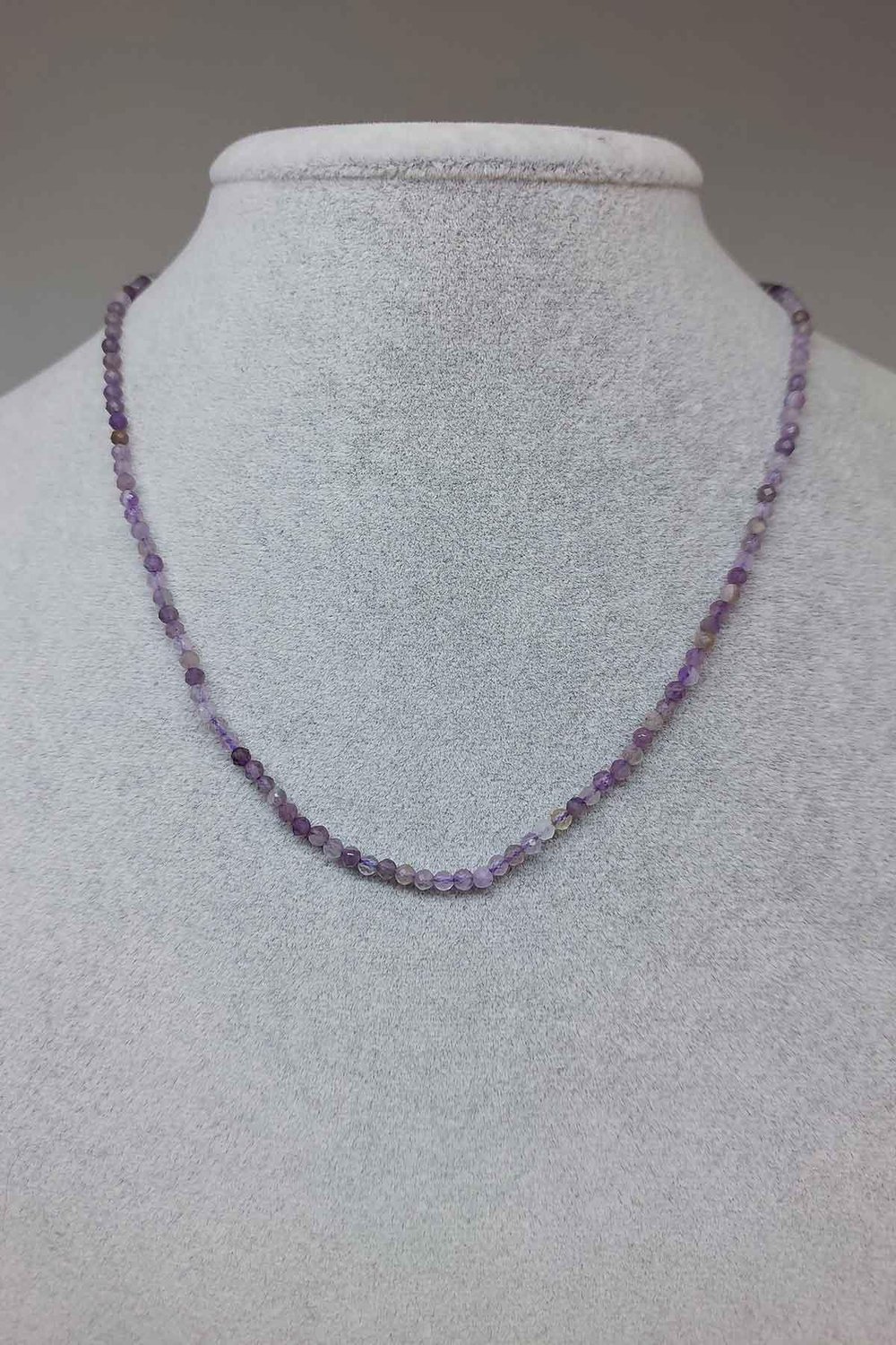 Ametist Taşı 2.5mm Kolye (Sabit Klipsli)