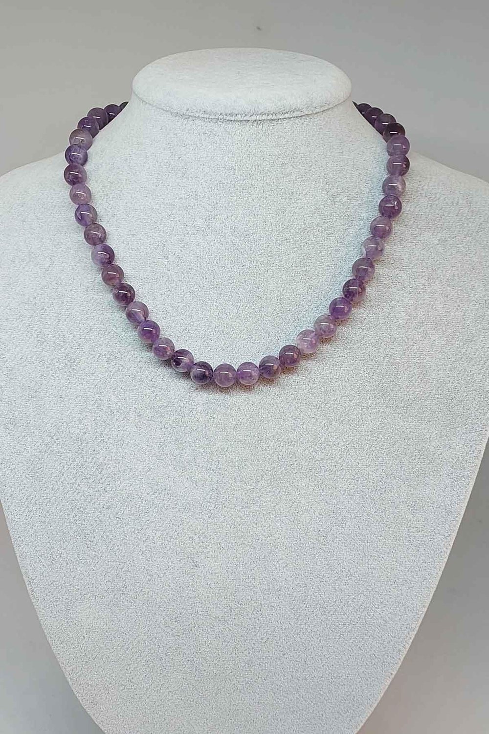 Ametist Taşı Kolye 8mm (Klipsli)