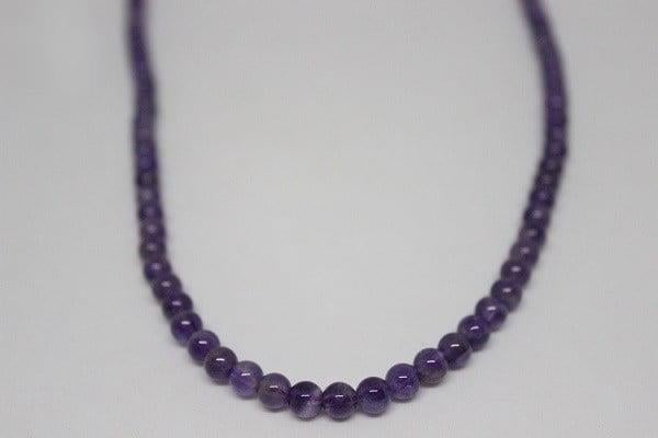 Ametist Taşı YARIM Dizi 4-5mm (18cm uzunluğundadır)