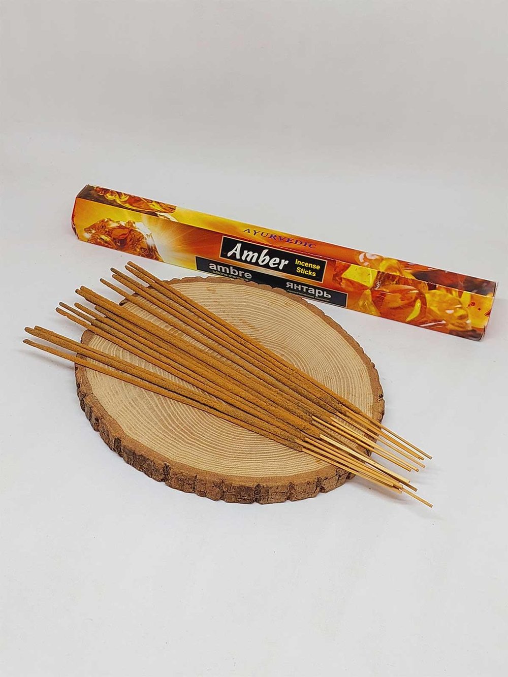 Ayurvedic Doğal Amber Çubuk Tütsü - El Yapımıdır
