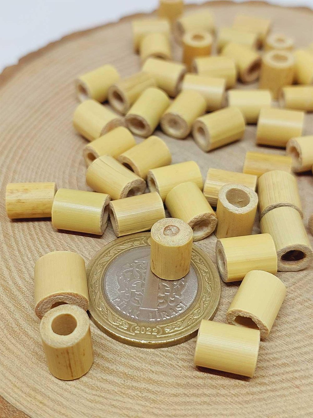 Bambu Boncuk 8*10mm/10adet (54588)