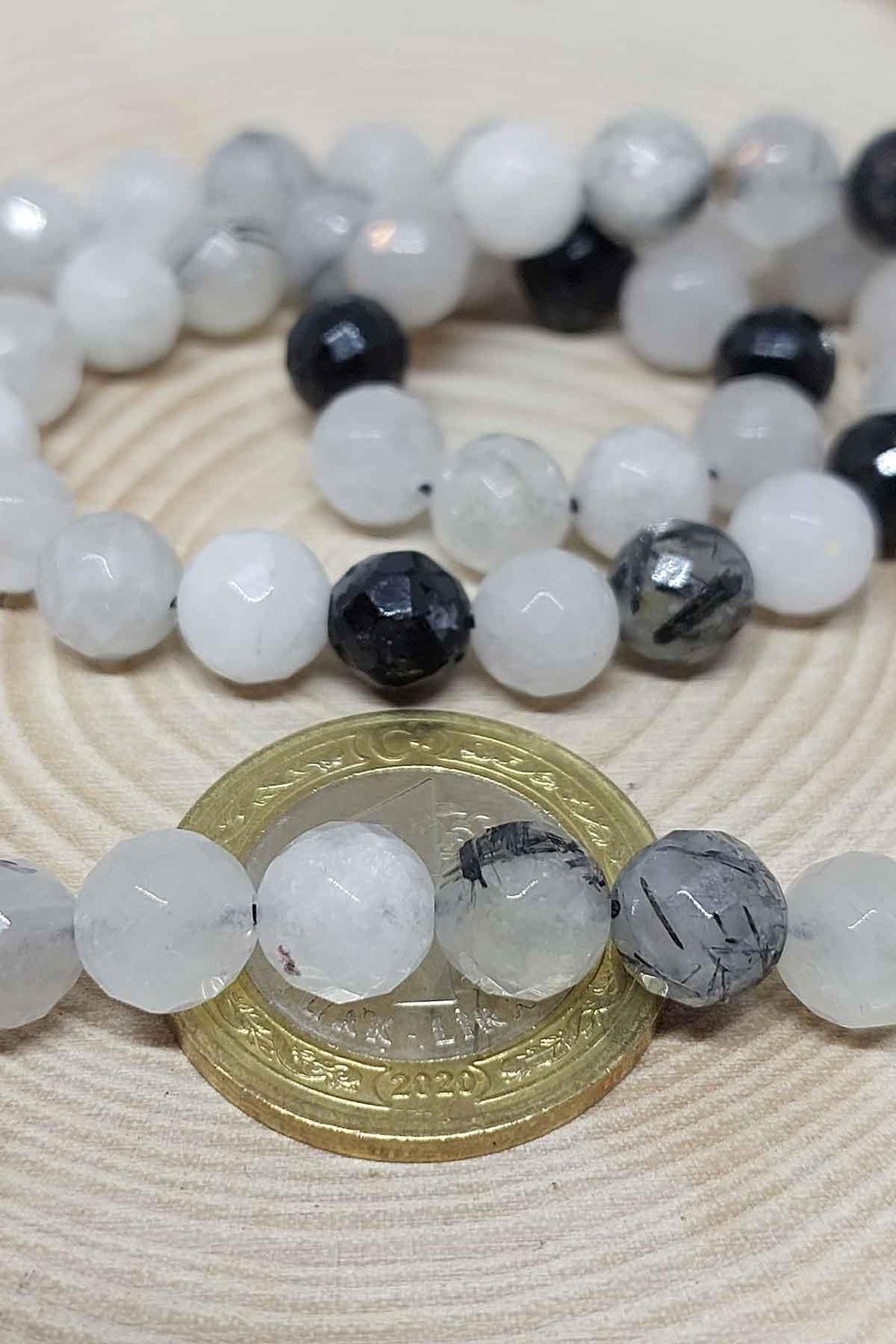 Beril Taşı (Rutil Kuvars) Faset Kesim 8mm/adet