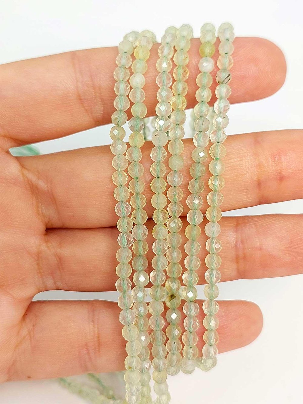 Çeyrek Dizi (9cm uzunluğundadır!) Florit Taşı Çeyrek Dizi 3mm (45402)