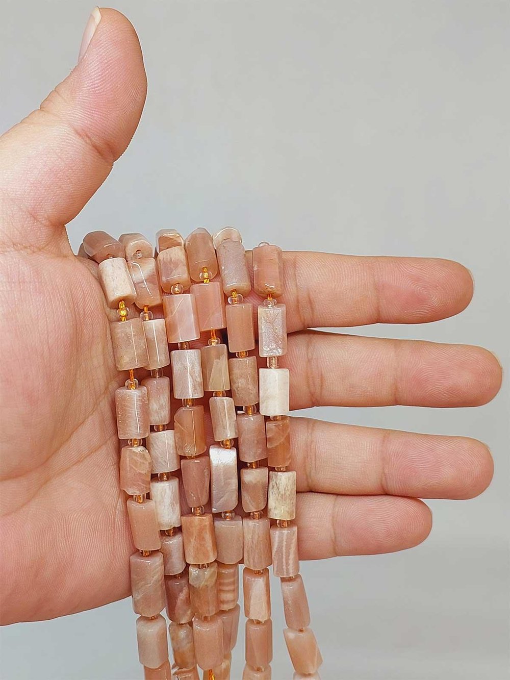Çeyrek Dizi (9cm uzunluğundadır!) Güneş Taşı 7x12mm Çeyrek Dizi (49960)