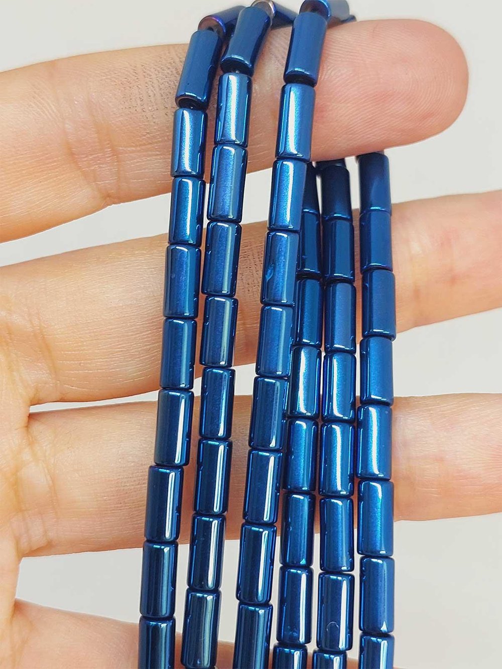 Çeyrek Dizi (9cm uzunluğundadır!) Hematit Taşı Çeyrek Dizi 3.5*8mm (48200)