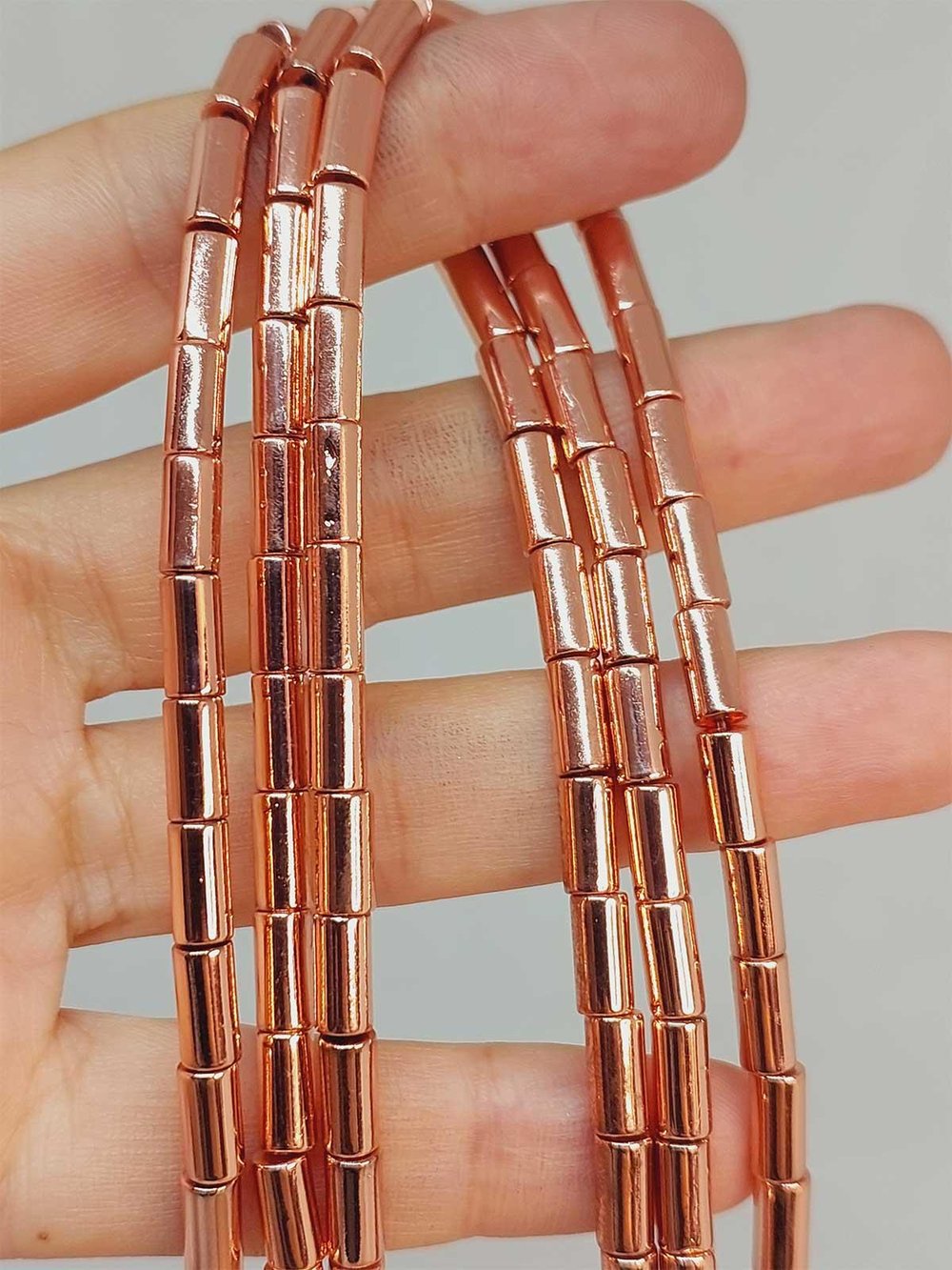 Çeyrek Dizi (9cm uzunluğundadır!) Hematit Taşı Çeyrek Dizi 3.5*8mm (48206)