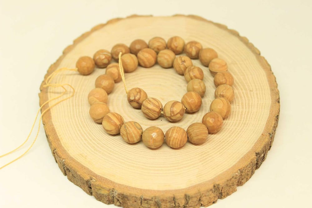 Çeyrek Dizi (9cm uzunluğundadır!) Jasper Taşı Çeyrek Dizi 11.5-12mm Aralığı (25840)