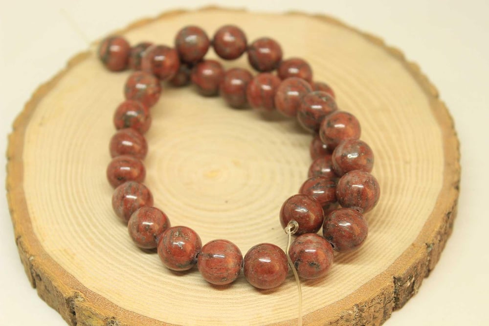 Çeyrek Dizi (9cm uzunluğundadır!) Jasper Taşı Çeyrek Dizi 12mm Aralığı (25860)