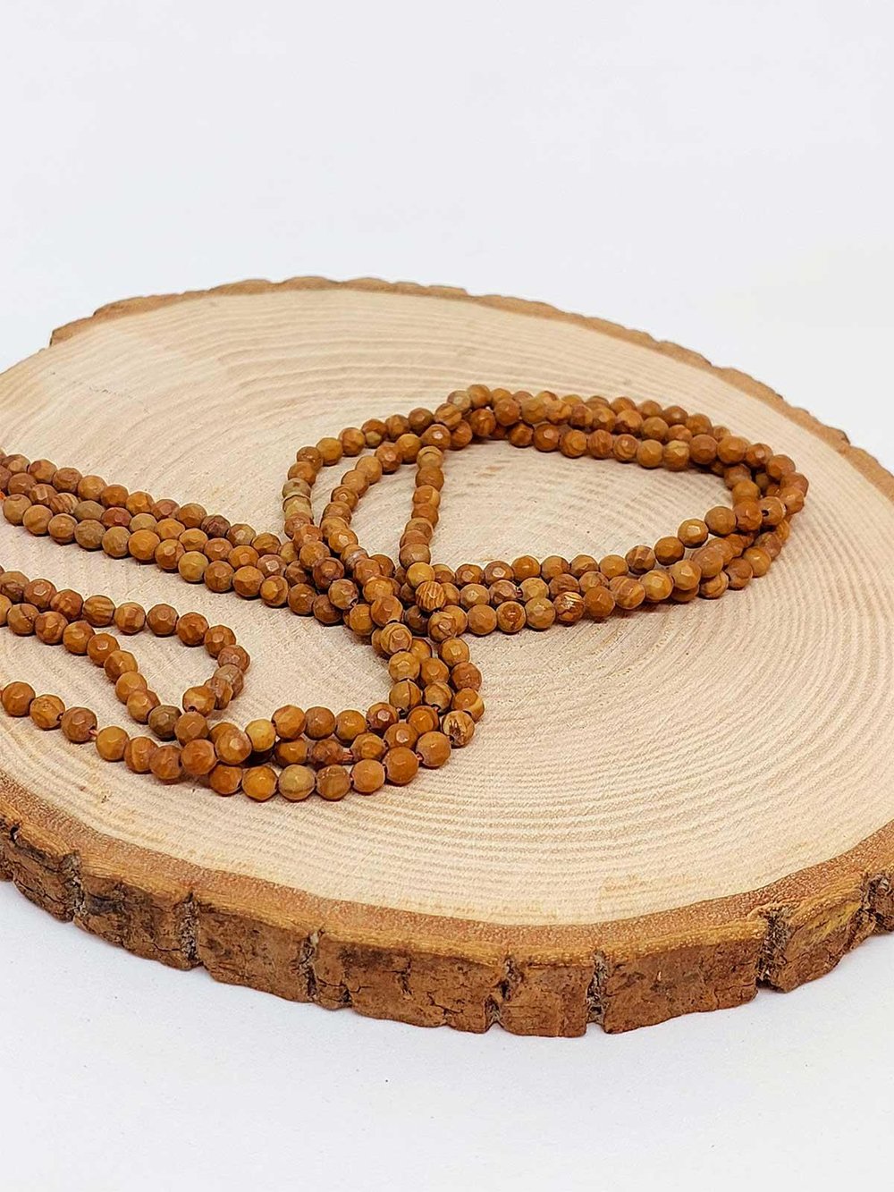 Çeyrek Dizi (9cm uzunluğundadır!) Jasper Taşı Faset Kesim Çeyrek Dizi 4mm (44535)